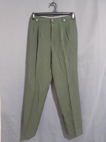 Men's Military Uniform Poly/Wool Dress Trousers Pants Serge Green #45v