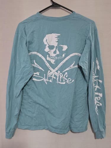 Salt Life Long Sleeve T-Shirt Mens Medium Graphic Logo Fishing Casual Tee S14s - Thumbnail 3