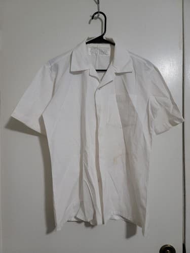 USGI White Medical Smock Short Sleeve Small Military Uniform Top