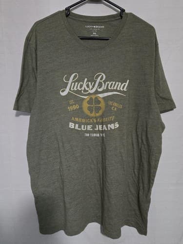 Lucky Brand Los Angeles T-Shirt Mens 2XL Short Sleeve Blue VGC #S25s