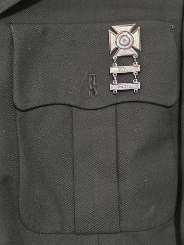 US Army ASU Service Green Uniform Coat Jacket 43R – NCO Rank Insignia #P47p - Thumbnail 5