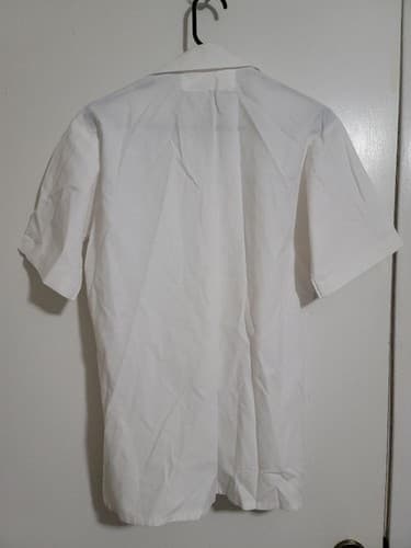 USGI White Medical Smock Short Sleeve Small Military Uniform Top - Thumbnail 3