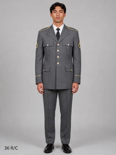 US Army ASU Men's Dress Blue Service Uniform Coat Jacket 450 Size 35RC #55v