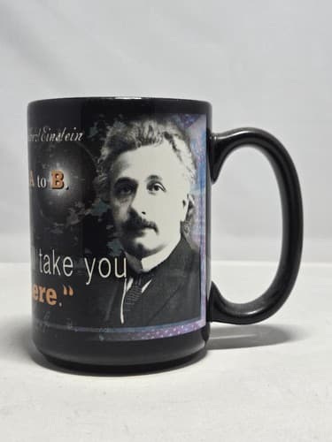 Albert Einstein Houston Museum of Natural Science Quote Coffee Mug Black #R60r