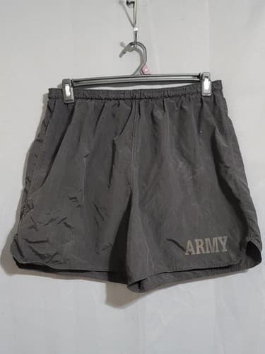 MEDIUM - APFU Shorts Army Black and Grey #75y