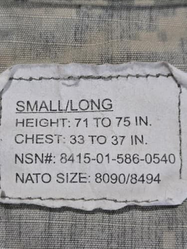 USGI Digital Camo Shirt Jacket Small Long NSN 8415-01-586-0540#O33o - Thumbnail 8
