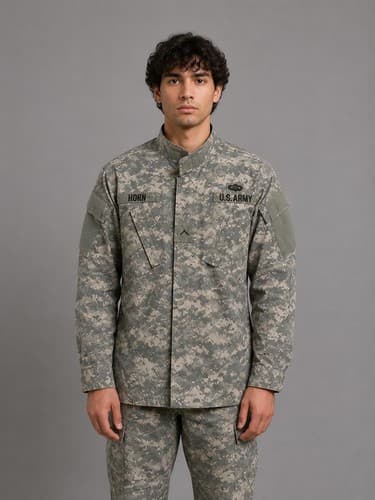 USGI Digital Camo Shirt Jacket Small Long NSN 8415-01-586-0540#O33o
