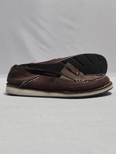 Ariat Cruiser Bomber Slip On Shoes Brown Boys Size 6.5B #G84g