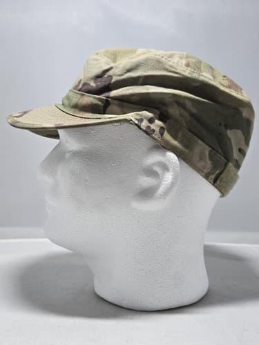 US Army OCP Patrol Cap Multicam Ripstop Bernard Cap Size 7 1/4 #G57g - Thumbnail 4