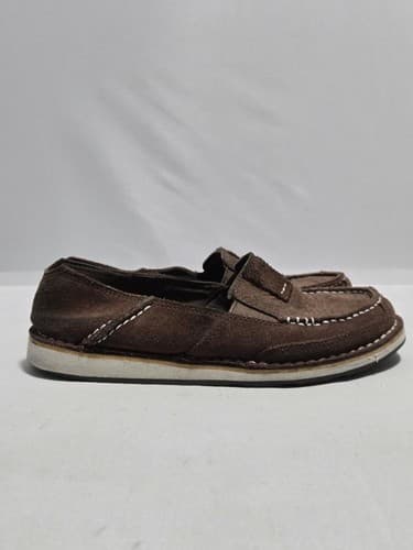Ariat Cruiser Bomber Slip On Shoes Brown Boys Size 6.5B #G84g - Thumbnail 3