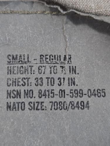 US Army FRACU Multicam Jacket Small Regular Flame Resistant OCP NSN - Thumbnail 7
