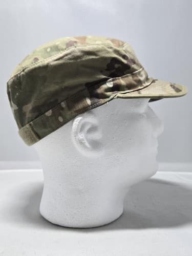 US Army OCP Patrol Cap Multicam Ripstop Bernard Cap Size 7 1/4 #G57g - Thumbnail 2