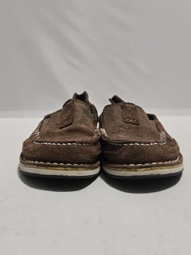 Ariat Cruiser Bomber Slip On Shoes Brown Boys Size 6.5B #G84g - Thumbnail 2