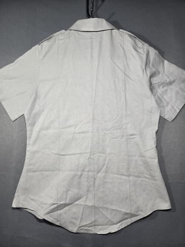 Defense Logistics Agency Gray Military Uniform Shirt Women's 8R Short Sleeve #M4 - Thumbnail 6