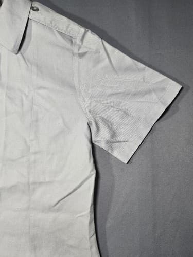 Defense Logistics Agency Gray Military Uniform Shirt Women's 8R Short Sleeve #M4 - Thumbnail 4