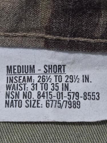 FRACU Multicam Pants Medium/Short NSN:8415-01-579-8553 #O36o - Thumbnail 3