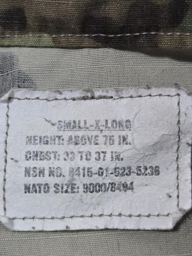 US Military OCP Multicam Army Combat Uniform (ACU) Jacket Small/X-Long #G55g - Thumbnail 8
