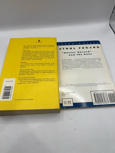 Lot of 2 Vintage Athol Fugard Drama Books Plays One Master Harold Road to Mecca - Thumbnail 3