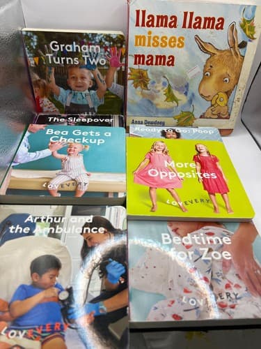Lovevery Book Bundle Lot of 8 Board Books Plus Llama Llama Misses Mama