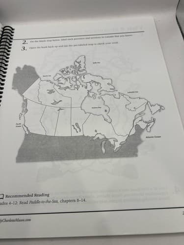 Visits to North America Geography Resource Book Spiral Bound VGC #S84s - Thumbnail 6