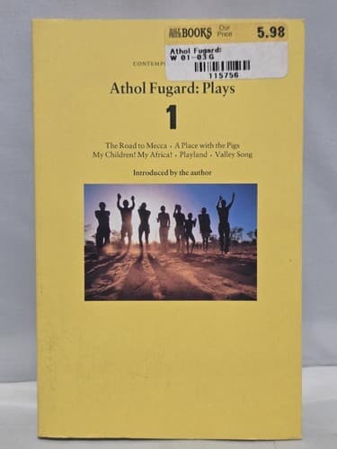 Lot of 2 Vintage Athol Fugard Drama Books Plays One Master Harold Road to Mecca - Thumbnail 7