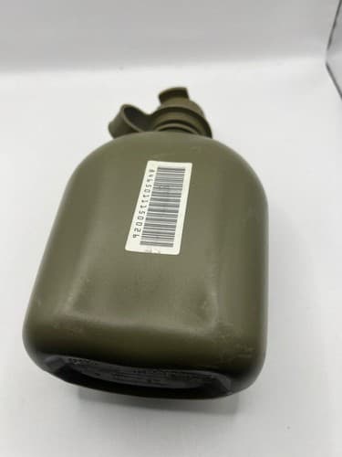 US Military Issue 1QT O.D. Canteen, Cover & Stainless Steel Canteen Cup Trio #E5 - Thumbnail 6