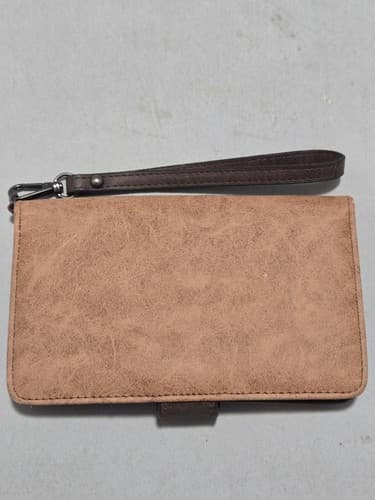 Justin Women’s Western Wallet Wristlet – Brown Studded Bifold Organizer #M57m - Thumbnail 2