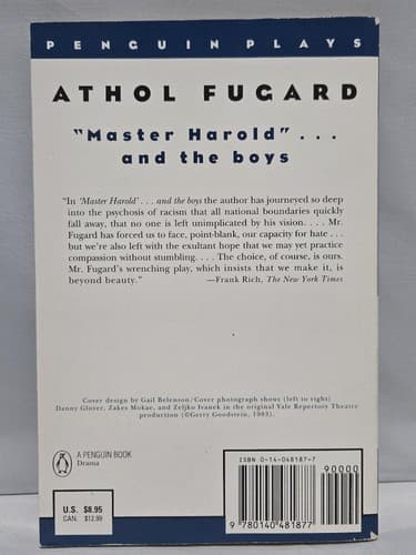 Lot of 2 Vintage Athol Fugard Drama Books Plays One Master Harold Road to Mecca - Thumbnail 6