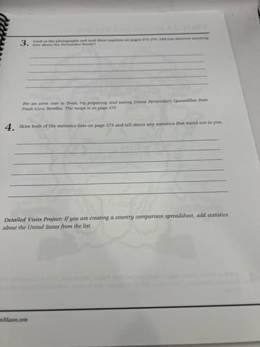 Visits to North America Geography Resource Book Spiral Bound VGC #S84s - Thumbnail 8