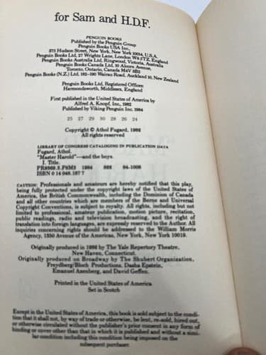 Lot of 2 Vintage Athol Fugard Drama Books Plays One Master Harold Road to Mecca - Thumbnail 10