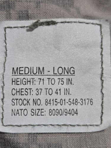 US Army ACU Combat Uniform Jacket UCP Digital Camo Medium Long USGI - Thumbnail 8