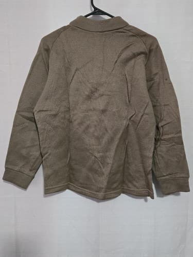 USGI Polypro Cold Weather Undershirt ¼-Zip MED Brown NSN 8415-01-227-9549 #P39p - Thumbnail 4