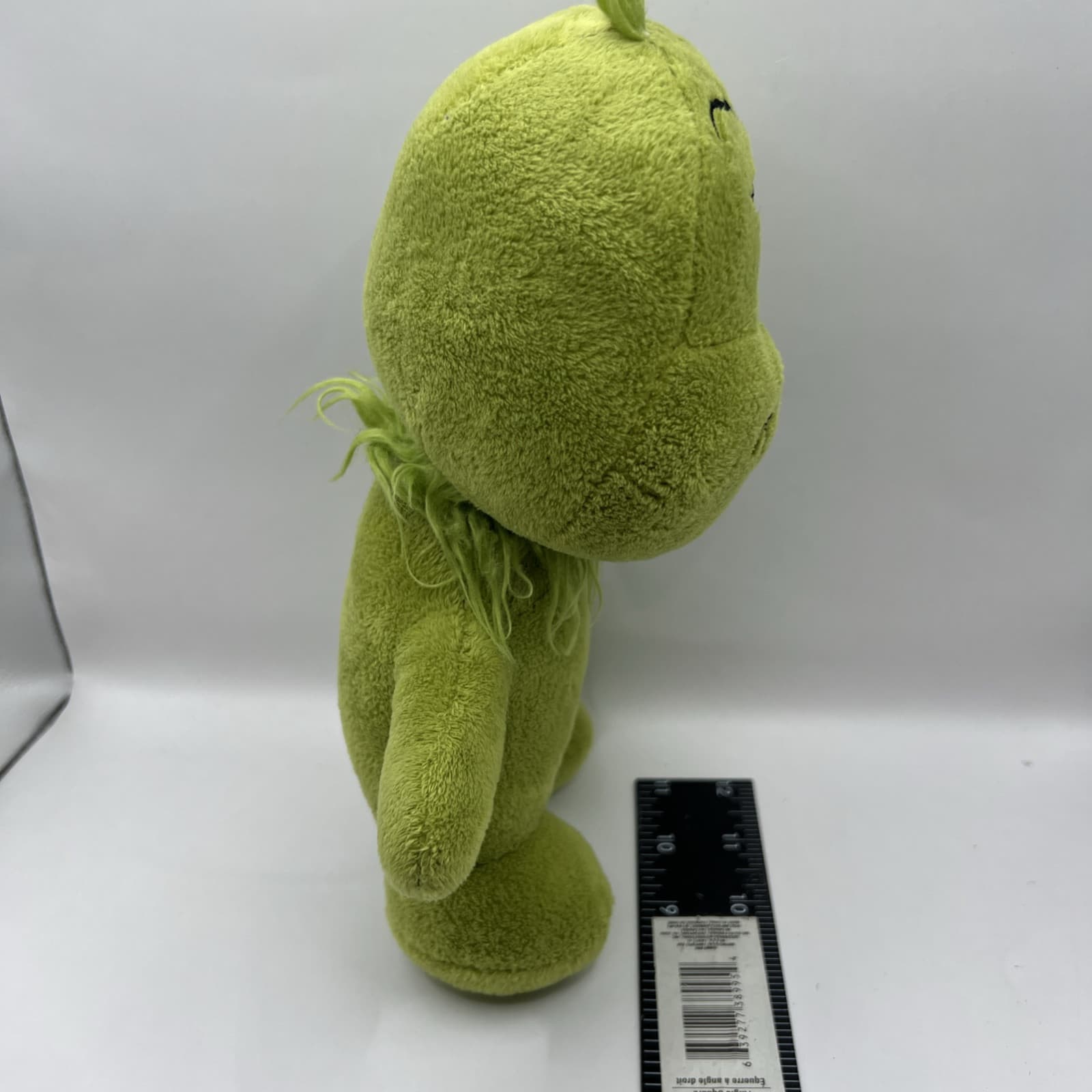 Dr Suess Chubby THE GRINCH Aurora Plush Stuffed Animal 10" Embroidered Eyes - Thumbnail 2