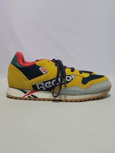 Reebok classic leather ripple kids multicolor athletic shoes Sz: (1 1/2) #A81a - Thumbnail 2