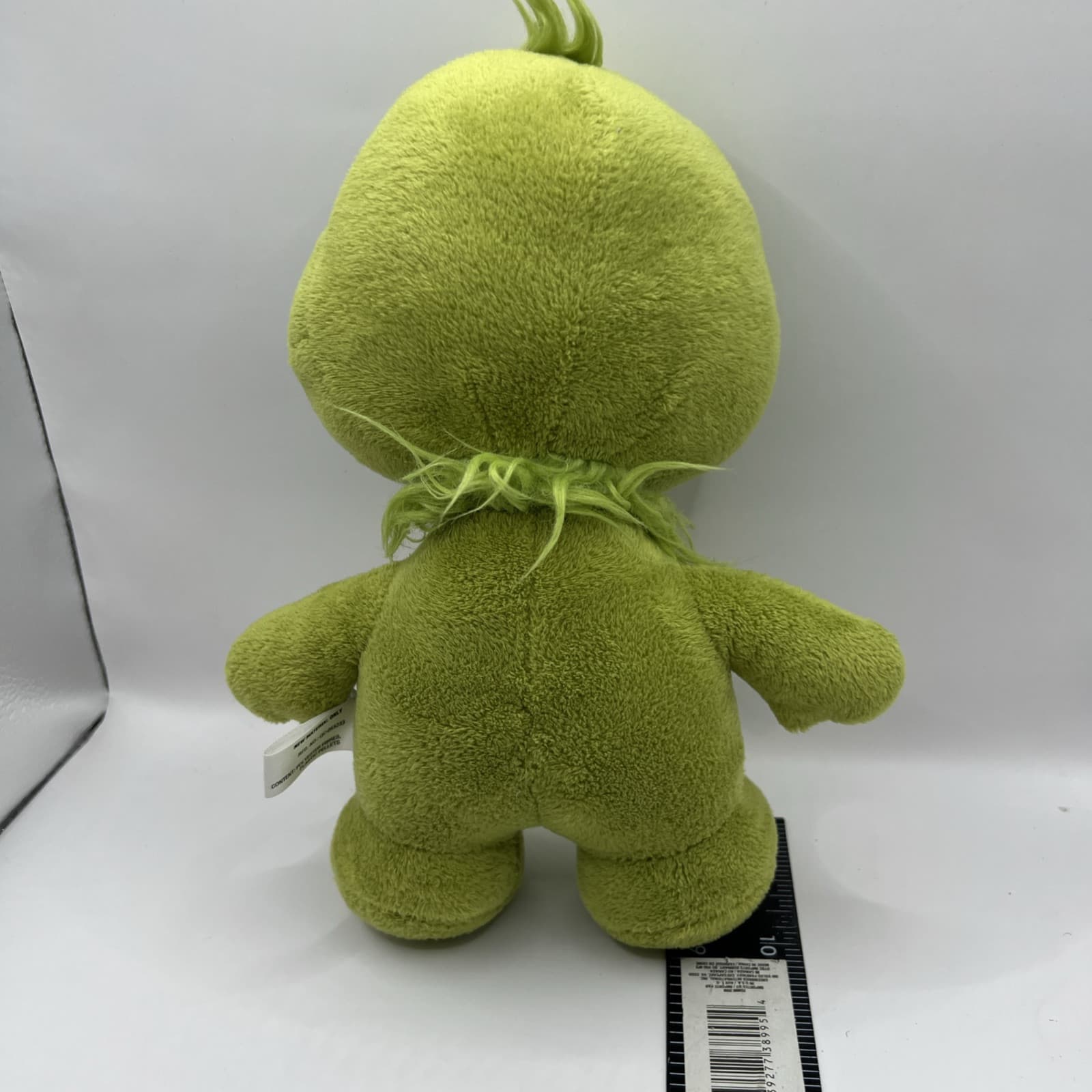 Dr Suess Chubby THE GRINCH Aurora Plush Stuffed Animal 10" Embroidered Eyes - Thumbnail 3