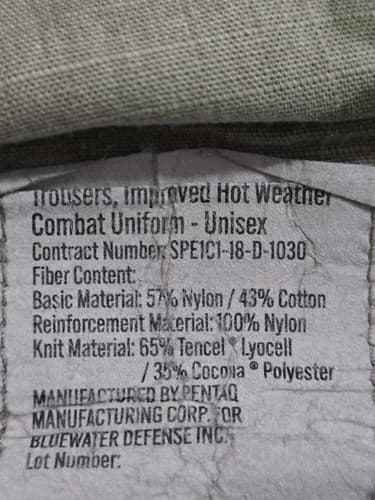 US Army OCP Pants XL Long Combat Trousers Multicam 8415-01-670-6188 - Thumbnail 5