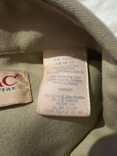 Big Mac Work Shirt Mens 2XL Tan Button Up Long Sleeve Workwear Utility - Thumbnail 8