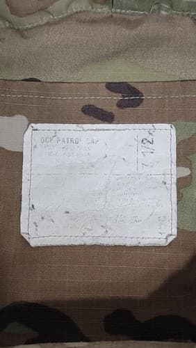 US Army Patrol Cap (SIZE: 7 3/8) OCP Camouflage Cap #86n - Thumbnail 2