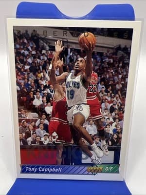 1992-93 Upper Deck - Tony Campbell #182 - Thumbnail 2