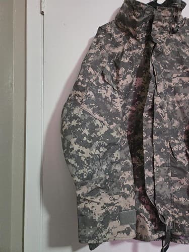 Large Short - ACU parka Cold digital camo Weather Jacket #G28g - Thumbnail 2