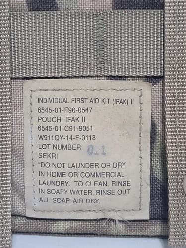 USGI Army IFAK II Empty Pouch Multicam MOLLE SEKRI First Aid NSN - Thumbnail 2