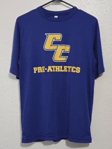 Team 365 Copperas Cove “CC PRE-ATHLETICS” Royal Blue T-Shirt Adult Small Crew