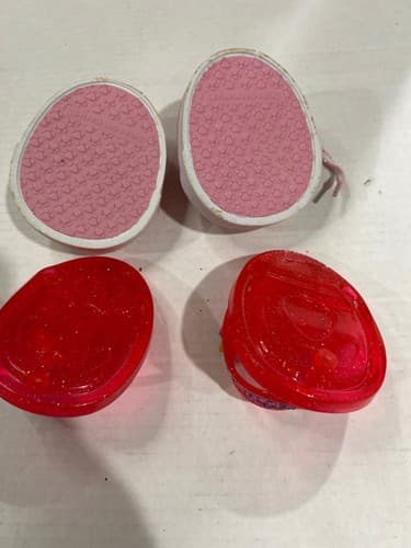 Build A Bear Shoes Lot of 2 Red Sandals Pink Athletic Sneakers BAB - Thumbnail 2
