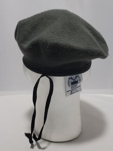 Garrison Army Green Wool Beret Size: (7 1/4) NSN: 8405-01-600-4106 #C29c - Thumbnail 4