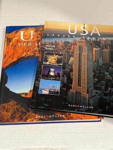 Lot of 2 German Books USA Travel – Länder der Welt & Der Südwesten Culture