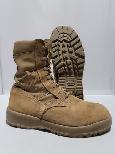 Military Belleville US Army Combat boots Hot weather Size 10 W Made In USA #75v
