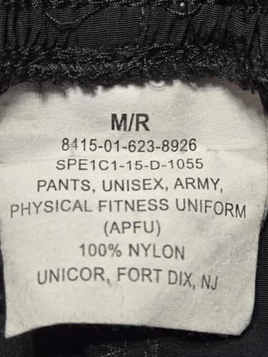 Medium/Regular - APFU Pants Black and Gold NSN:8415-01-623-8926 #J63j - Thumbnail 3