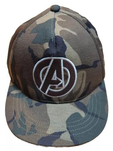 Avengers Brown Camouflage Snapback Cap - Marvel Men's One Size Hat