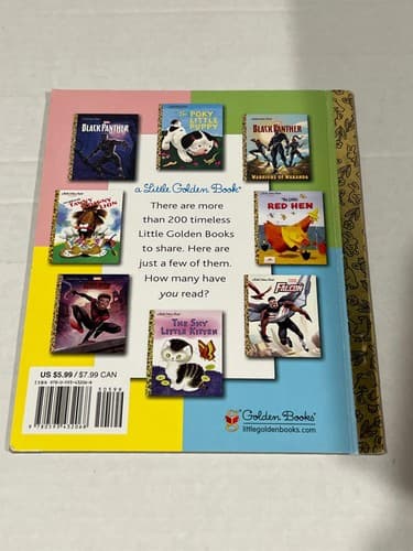 Lot of 5 Little Golden Books – Elmo Loves You, Black Panther, Trolls, Simone - Thumbnail 5
