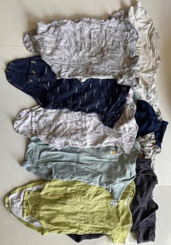 Baby Boy 18 Month Short Sleeve Bodysuits Lot Of 10